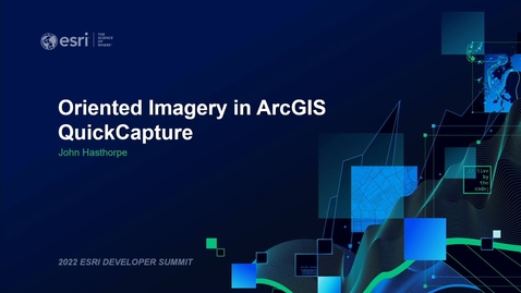 Thumbnail for ArcGIS QuickCapture: Oriented Imagery