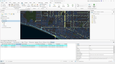 Thumbnail for Evaluate a validation rule using the Error Inspector in ArcGIS Pro