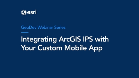 Thumbnail for entry ArcGIS IPS: Explore Indoor Positioning Technology &amp; App Development