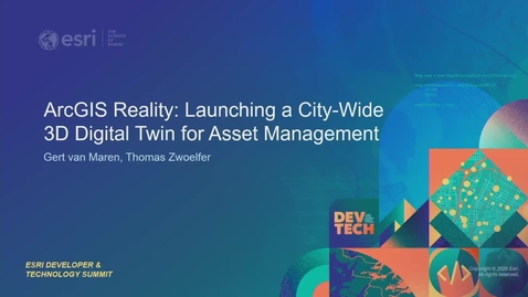 Thumbnail for ArcGIS Reality: Launching a City-Wide 3D Digital Twin for Asset Management