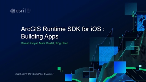 Thumbnail for ArcGIS Runtime SDK for iOS: Building Apps