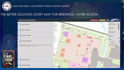 Thumbnail for San Antonio Fire's Use of WebGIS for Incident Intelligence and Resource Management