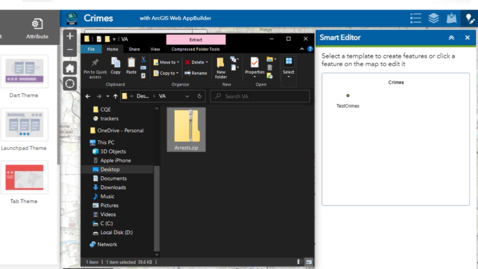 Thumbnail for Problem: Unable to  use shapefiles added from the Add Data Widget in the Smart Editor Widget.