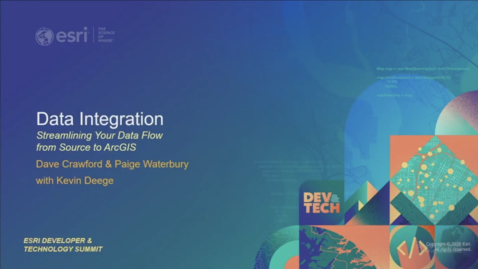 Thumbnail for Data Integration: Streamlining Your Data Flow from Source to ArcGIS