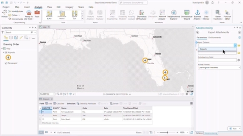 Thumbnail for entry Export attachments in ArcGIS Pro