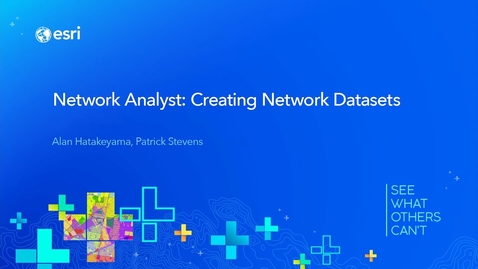 Thumbnail for entry Network Analyst: Creating Network Datasets