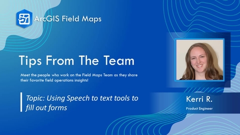 Thumbnail for entry Tips from the Team | Using Speech to Text Tools to Fill Out Forms