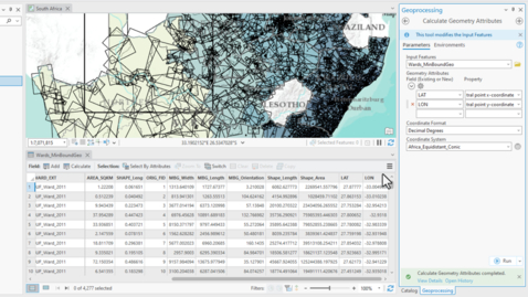 Thumbnail for entry Calculate Longitude and Latitude in Decimal Degrees in ArcGIS Pro