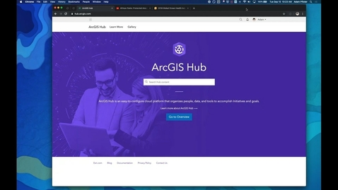 Thumbnail for ArcGIS Hub and Open Data Webinar