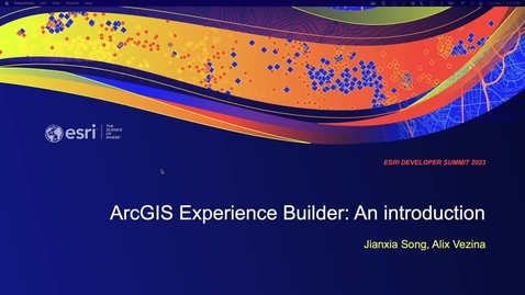 Thumbnail for ArcGIS Experience Builder: An Introduction