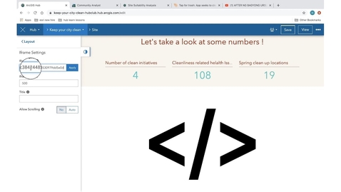 Thumbnail for entry How to Use IFrames in ArcGIS Hub