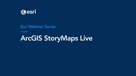 Thumbnail for ArcGIS StoryMaps Live - February 2024 Webinar - AEC