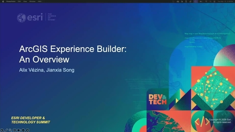 Thumbnail for ArcGIS Experience Builder: An Overview