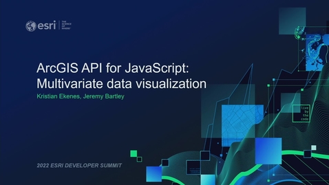 Thumbnail for entry Multivariate Data Visualization - ArcGIS API for JavaScript