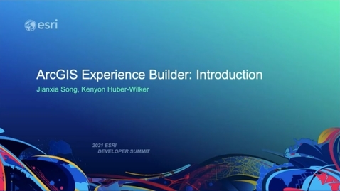 Thumbnail for ArcGIS Experience Builder: An Introduction