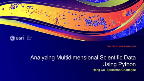 Thumbnail for Analyzing Multidimensional Scientific Data using Python
