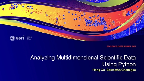 Thumbnail for entry Analyzing Multidimensional Scientific Data using Python