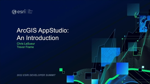Thumbnail for ArcGIS AppStudio: An Introduction