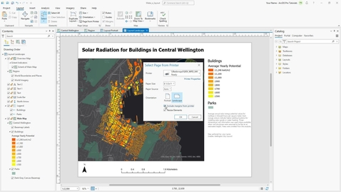 Thumbnail for Add printer margins to a layout in ArcGIS Pro