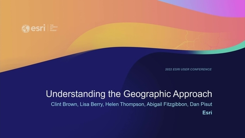 Thumbnail for entry Understanding the Geographic Approach