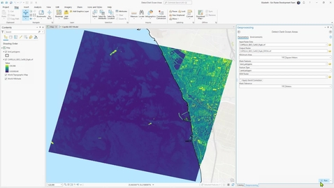 Thumbnail for Detect Dark Ocean Areas in ArcGIS Pro