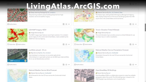 Thumbnail for Adding ArcGIS Living Atlas layers to ArcGIS Pro