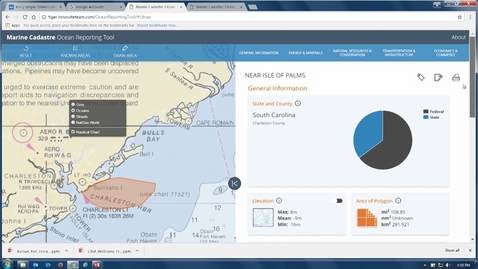 Thumbnail for MarineCadastre.gov - Ocean Reporting Tool