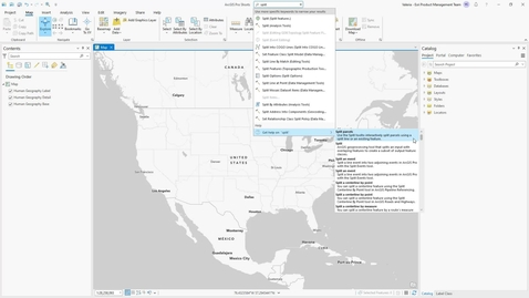 Thumbnail for entry Use command search in ArcGIS Pro