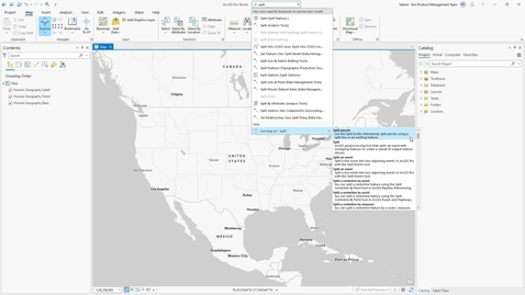 Thumbnail for Use command search in ArcGIS Pro