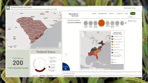 Thumbnail for entry South Carolina Natural Heritage Program - 2020 Esri User Conference