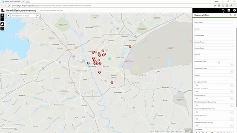 Thumbnail for Web AppBuilder for ArcGIS - Health Resource Inventory