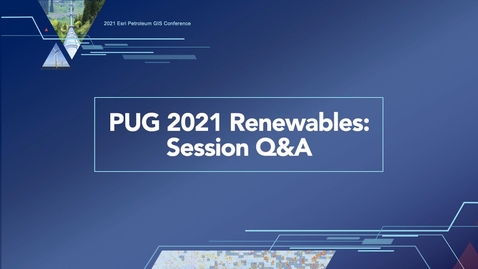 Thumbnail for PUG 2021 Renewables: Session Q&amp;A