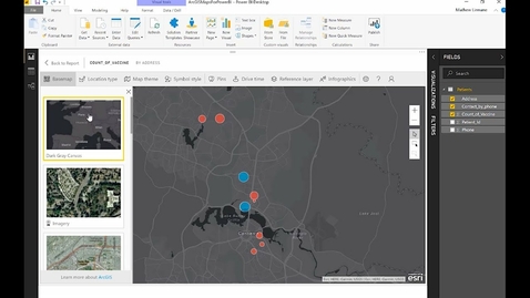 Thumbnail for Service Delivery Analysis ArcGIS Maps for Power BI