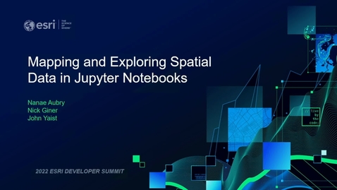 Thumbnail for Mapping and Exploring Spatial Data in Jupyter Notebooks