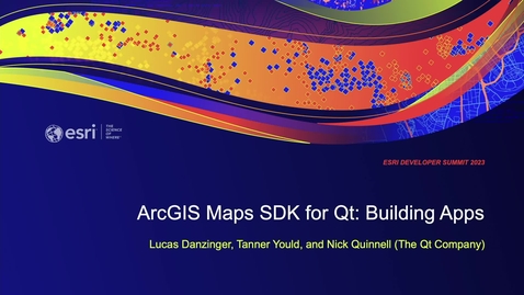 Thumbnail for entry ArcGIS Maps SDK for Qt: Building Apps