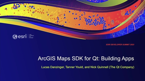 Thumbnail for ArcGIS Maps SDK for Qt: Building Apps