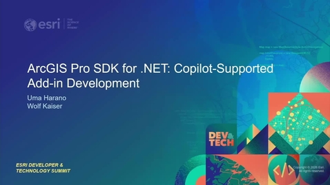 Thumbnail for ArcGIS Pro SDK for .NET: Copilot-Supported Add-in Development