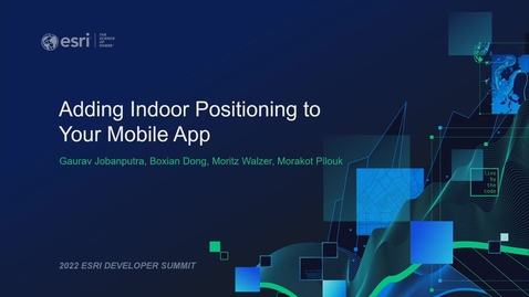 Thumbnail for entry Adding Indoor Positioning to Your Mobile App