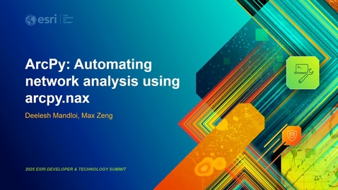 Thumbnail for ArcPy: Automating network analysis using ArcPy.Nax