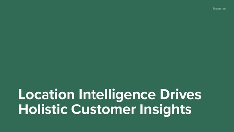 Thumbnail for Esri &amp; Forrester Consulting Report