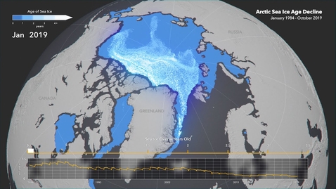 Thumbnail for entry Animated Maps: Arctic Sea Ice Age Decline