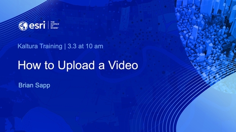 Thumbnail for How to Upload a Video