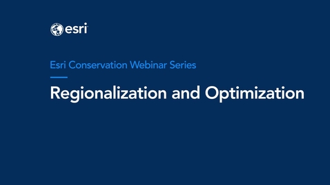 Thumbnail for Regionalization and Optimization