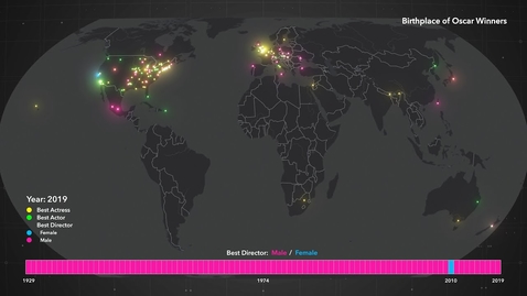 Thumbnail for entry Animated Maps: Birthplace of Oscar Winners (4K)