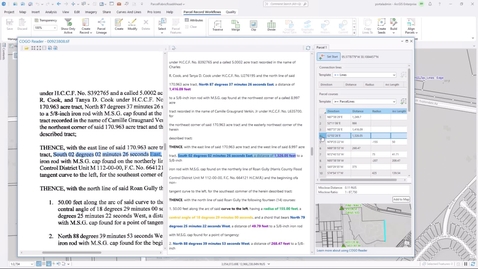 Thumbnail for COGO Reader for Parcel Fabrics in ArcGIS Pro