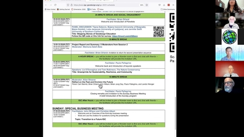 Thumbnail for 2021 International Geodesign Collaboration :  Day 1 - Closing Remarks