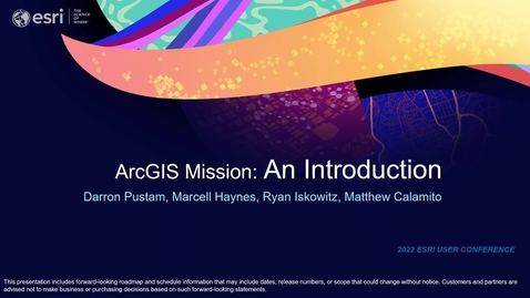 Thumbnail for entry ArcGIS Mission: An Introduction