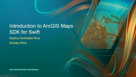 Thumbnail for entry ArcGIS Maps SDK for Swift: An Introduction