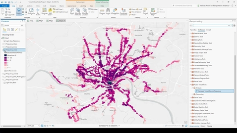 Thumbnail for entry Mapping the Frequency of Public Transit Service