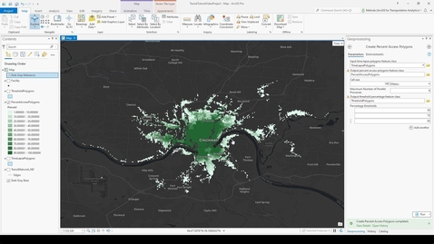 Thumbnail for Public Transit Analysis - Video 11: Transit Accessibility Isochrones